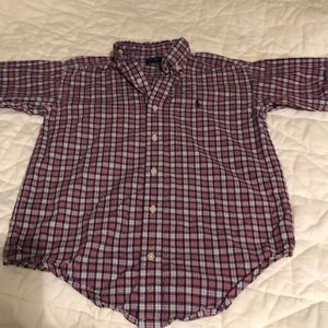 Polo shirt sleeve button down shirt Boys